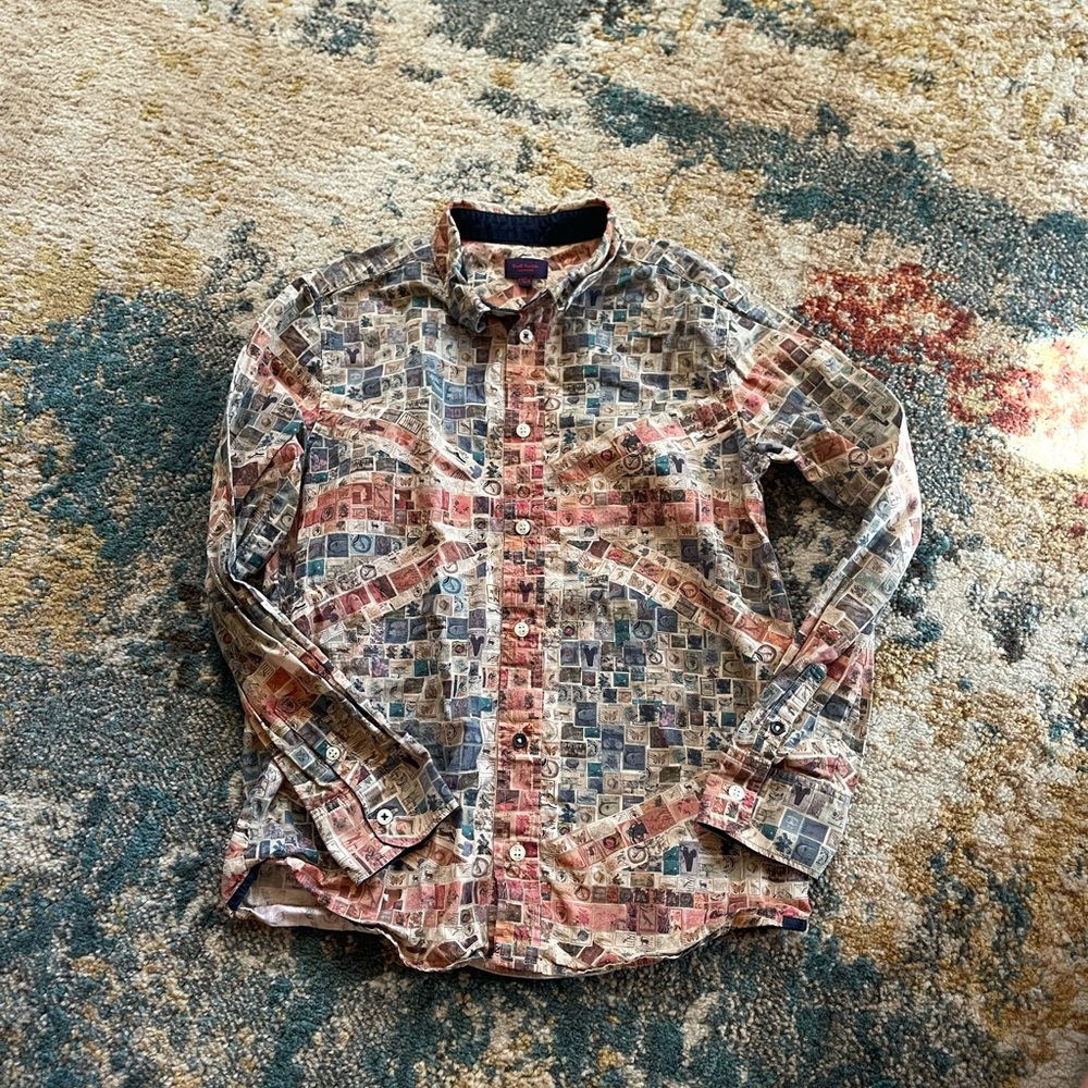 Boys Brit flag shirt size 10
